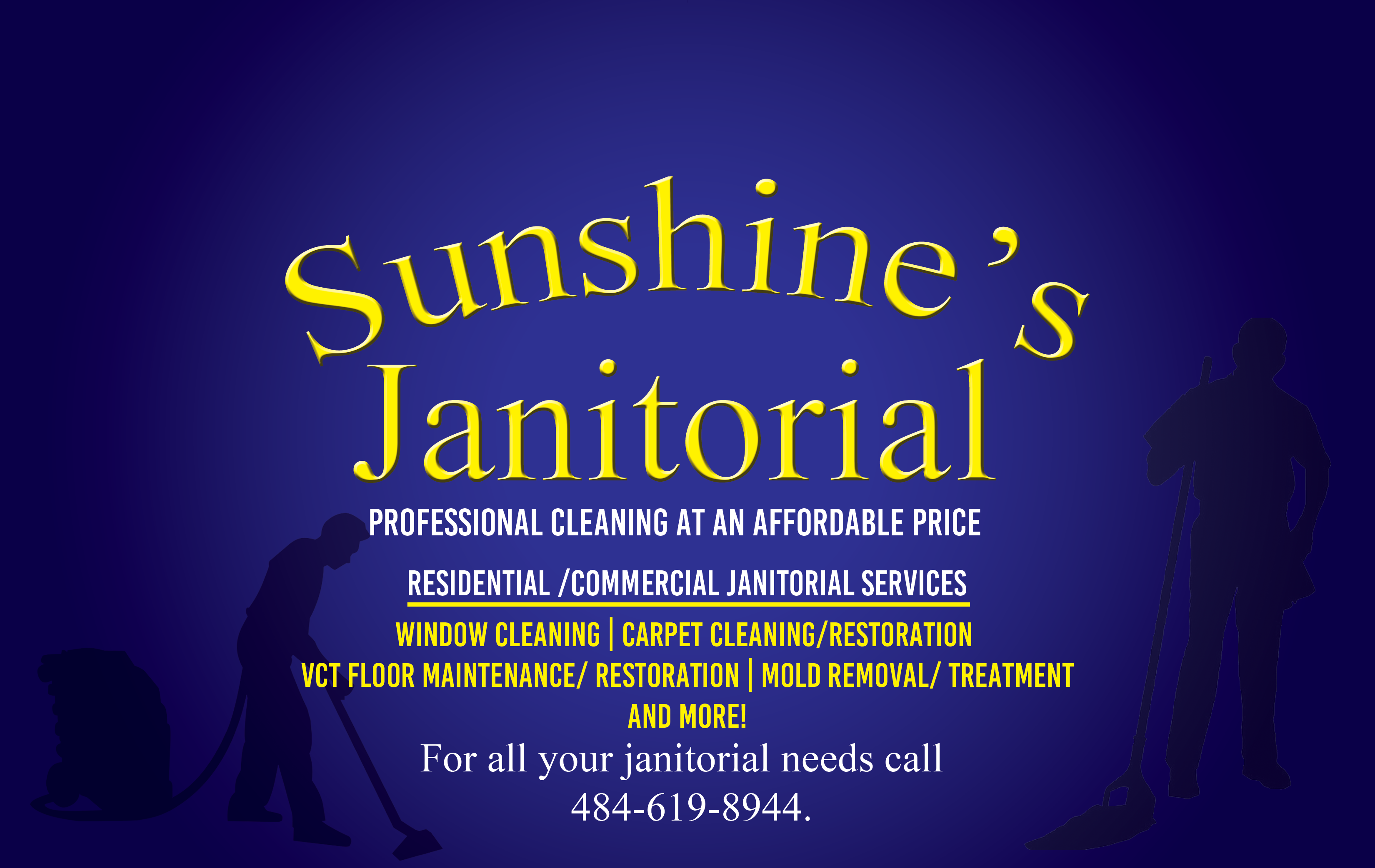 sunshine janitorial banner